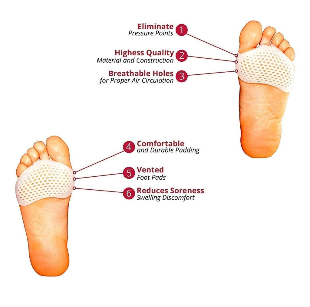 Silicone Gel Half Toe Sleeve for Pain Relief (Free Size)