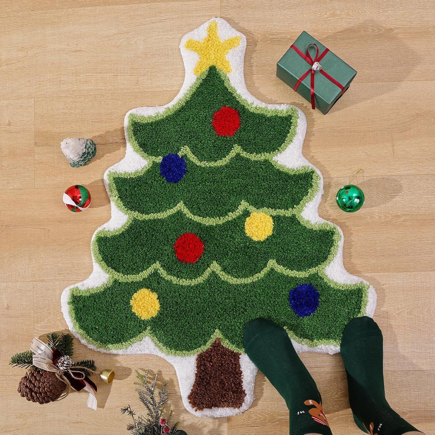 Nordic Christmas Tree Floor Mat