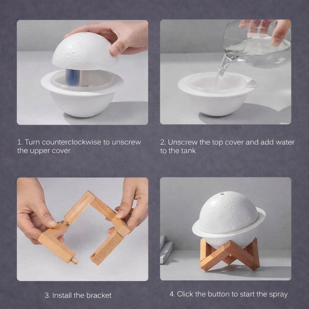 Moon Humidifier and lamp