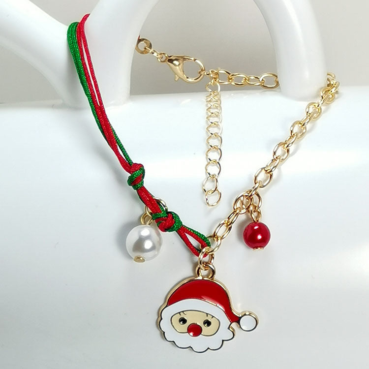 Christmas Bracelet- Snowman Santa Claus Tree Snowflake Elk For Women