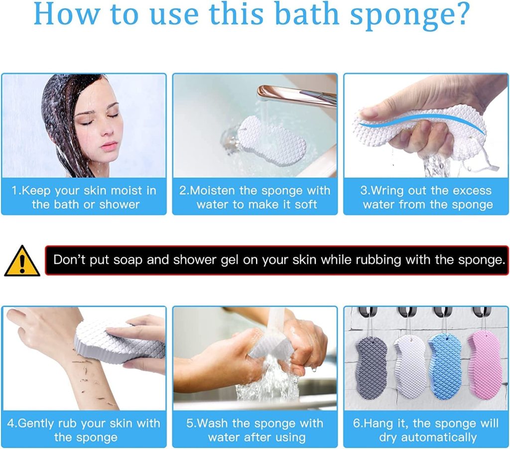 Baby Bath Sponge Painless Personal Care