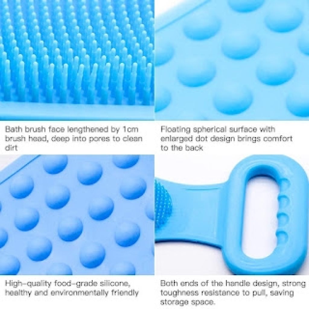 Silicone Body Scrubber Belt Bath Belt Cleaning Accessories