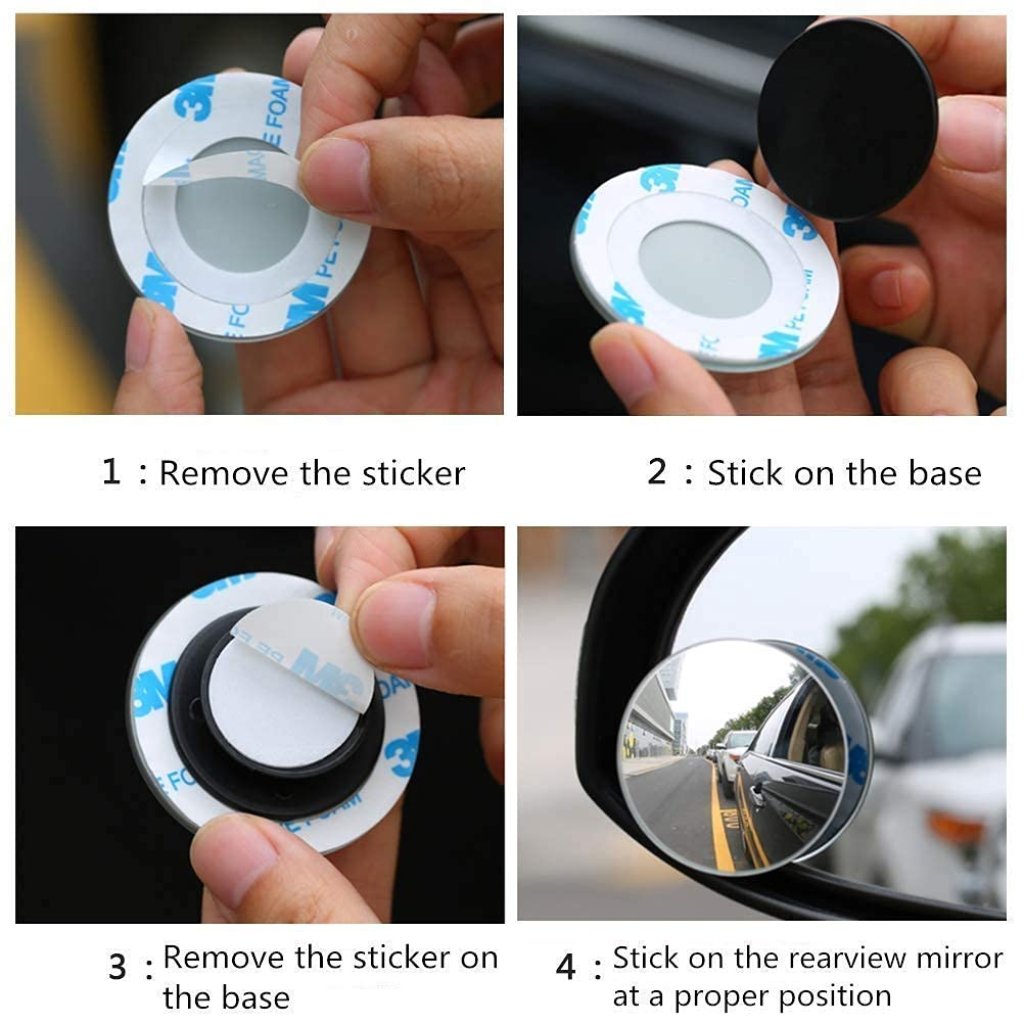 Car Blind Spot Mirror Outdoor, Pack of two.