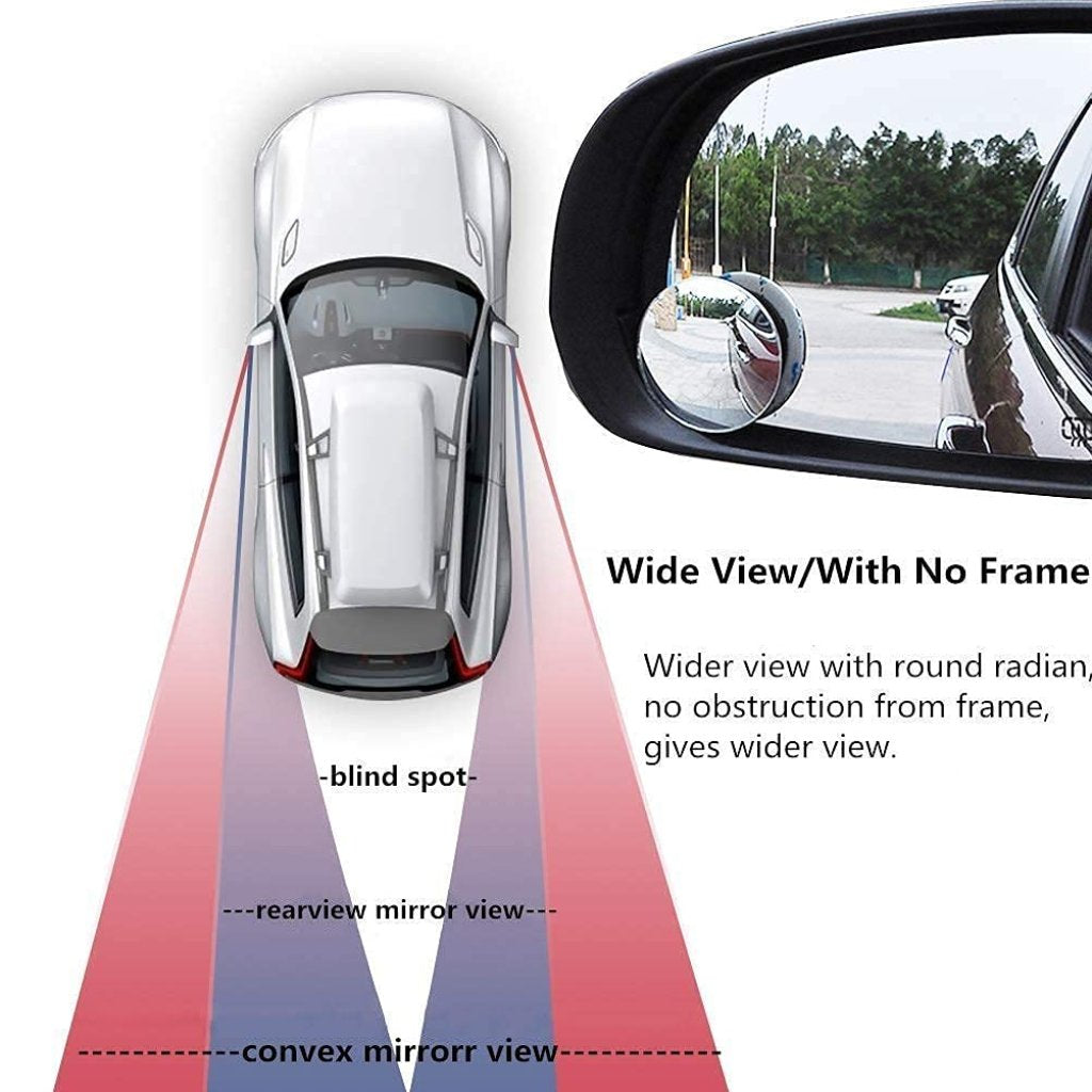 Car Blind Spot Mirror Outdoor, Pack of two.