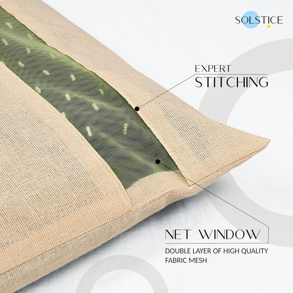 Cotton Saree Storage Bag with Zip (16" × 14")