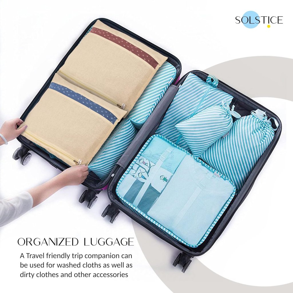 Cotton Saree Storage Bag with Zip (16" × 14")