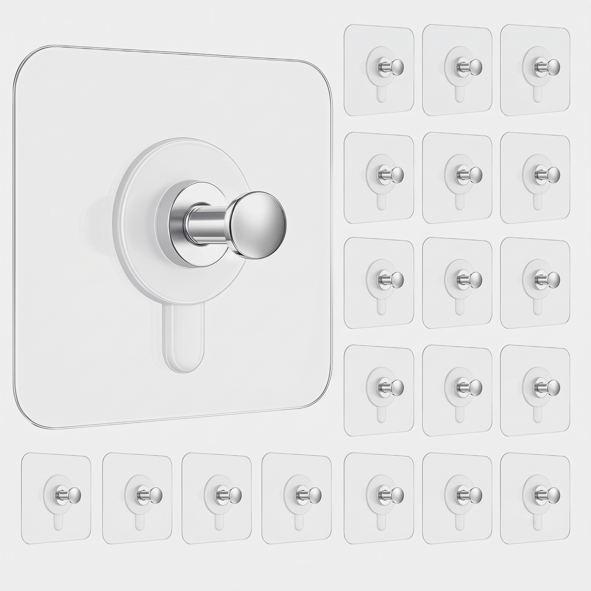 Self Adhesive Wall Hooks- Heavy Duty Nail-Free Hooks for Wall