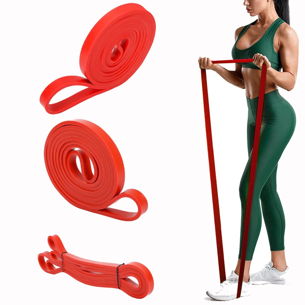 Red Heavy Resistance Pull Up Band Gym accessories