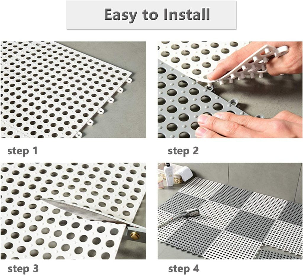 Interlocking Floor Mat For Bathroom 1 pcs Bathroom Accessories