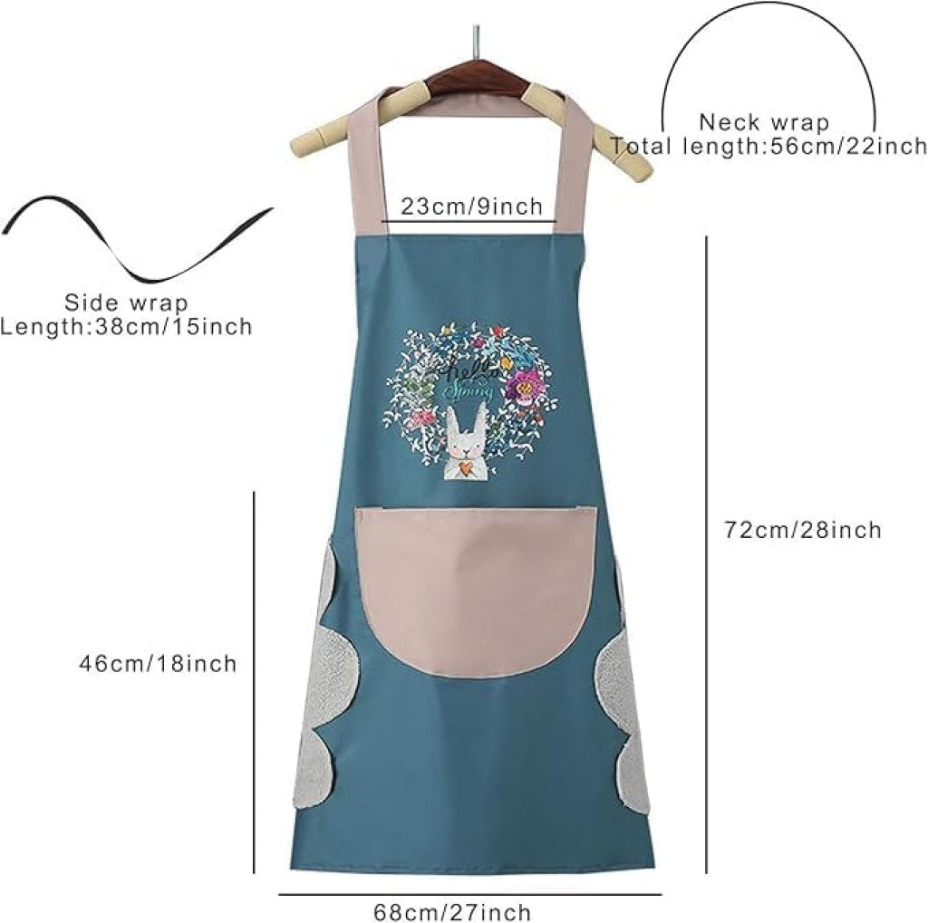 Kitchen Apron with Large Front Pocket