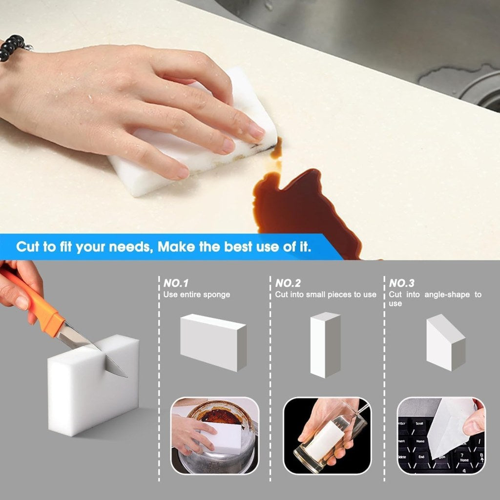 3 Pcs Magic Eraser Multi purpose Sponge