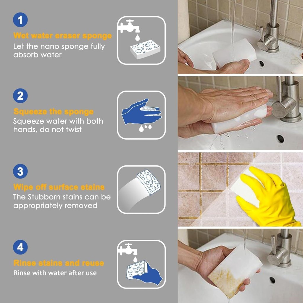 3 Pcs Magic Eraser Multi purpose Sponge