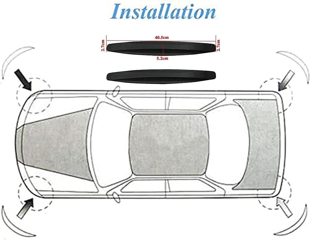 Car Bumper Guard 2 pcs Outdoor