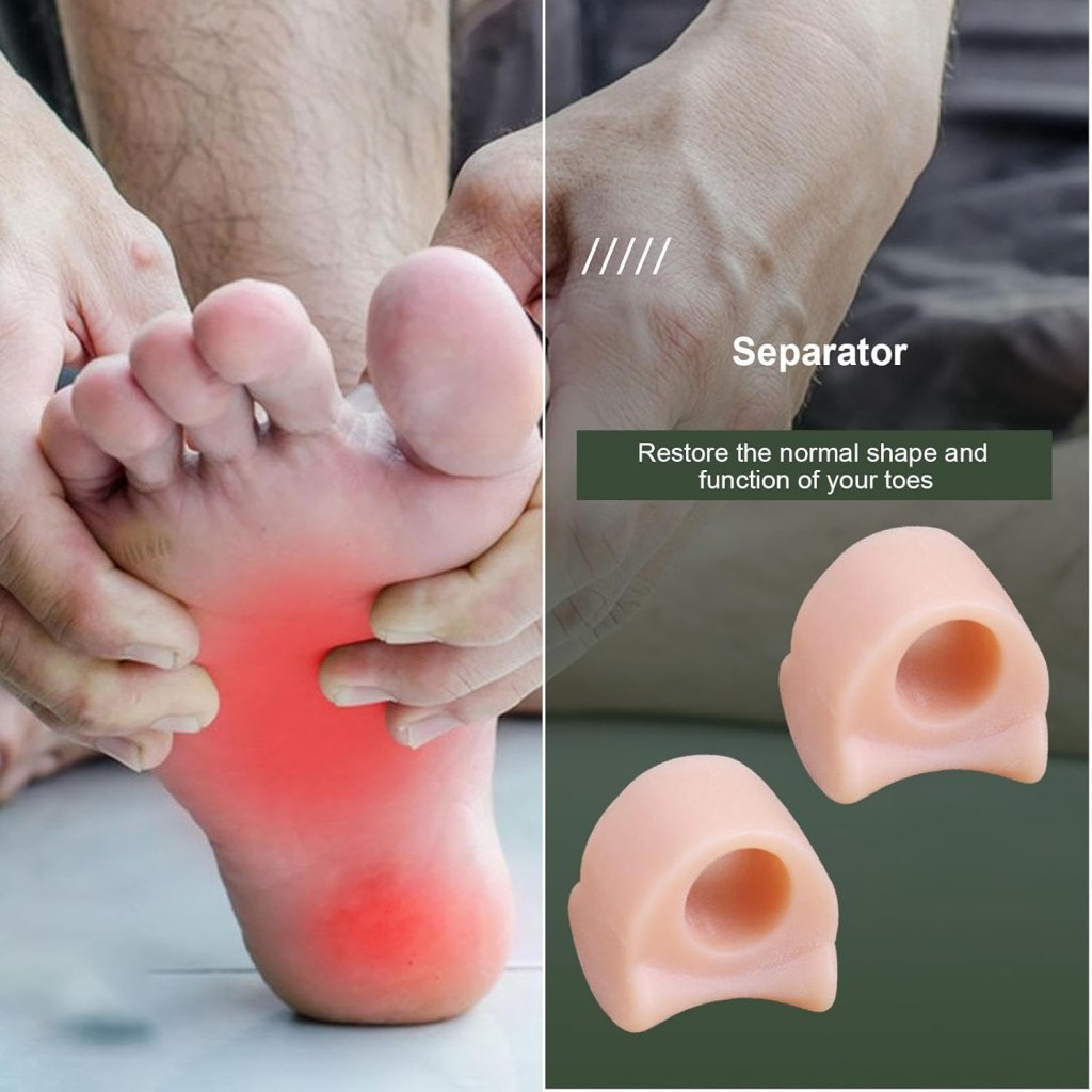 Silicone Gel Toe Separator Ring 1 Pair Personal Care