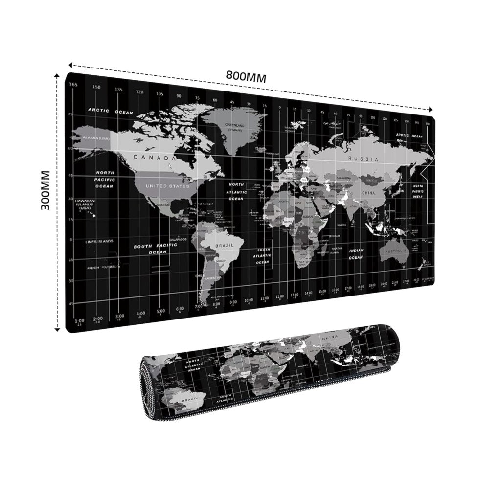 World Map Desk Mat (800×300mm)