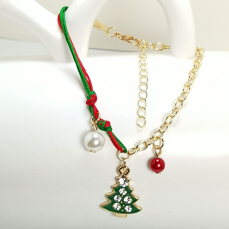 Christmas Bracelet- Snowman Santa Claus Tree Snowflake Elk For Women