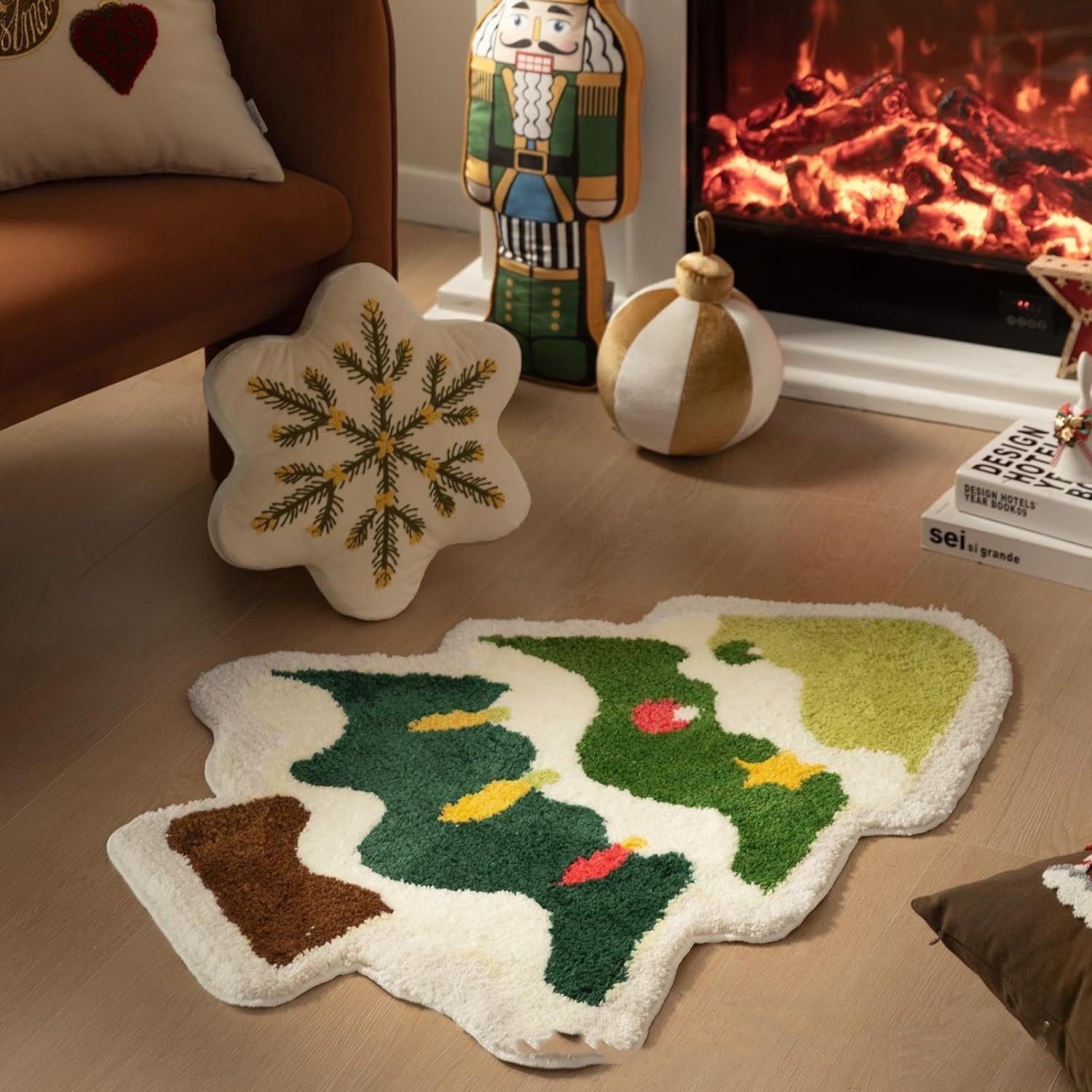 Nordic Christmas Tree Floor Mat